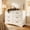 White, variant on Dresser for Bedroom, 6 Drawer Dresser with Metal Handles, Modern Chest of Drawers for Living Room, Hallway, Bedroom Furniture, White