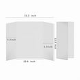 thumbnail image 5 of 12Pcs Trifold Poster Board,21.5x14 Inches Small White Poster Board Comes with Sticky Accessories,Corrugated Presentation, 5 of 5