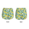 thumbnail image 6 of Uemuo Lemon (3) Pattern Women's Athletic Shorts High Waisted Running Shorts with Liner Pockets Gym Elastic Workout Shorts-Medium, 6 of 9