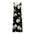 thumbnail image 5 of FcBaudy Robe Sans Manches à Col Rond, Robes d'Été pour Femmes, Robes pour Femmes Robe Sans Manches et en Lin à Col Rond Imprimée Longue avec Poche Robe pour Femme, 5 of 5