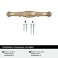 thumbnail image 5 of Amerock Granby 3-3/4 inch Center-to-Center Champagne Bronze Cabinet Pull, 25 Pack, 5 of 5