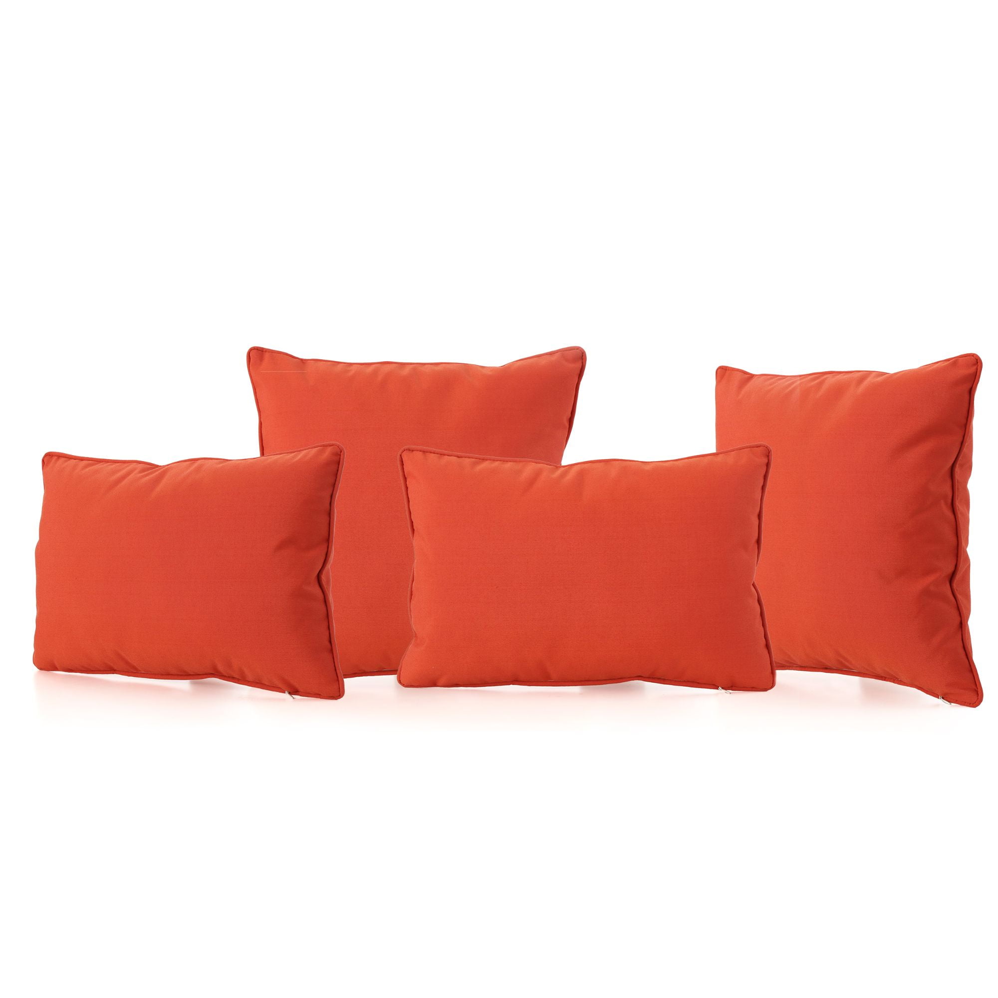 tangerine throw pillows