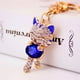 thumbnail image 1 of Llavero creativo con forma de gato de la suerte con incrustaciones de diamantes, accesorio para bolso de mujer, llavero con colgante de metal de gatito, regalo pequeño, 1 of 5
