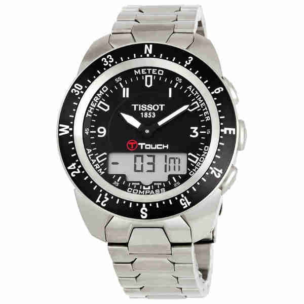 tissot analog and digital watch