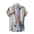 thumbnail image 1 of Camisa COZYEASE para hombre, manga corta, con botones, multicolor, XL, 1 of 6