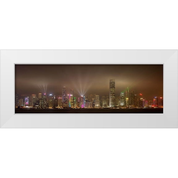 Murphy, Daniel 14x7 White Modern Wood Framed Museum Art Print Titled - Hong Kong Island