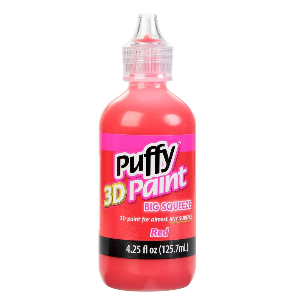 Puffy 4.25 fl oz 3D Paint Red, MultiSurface