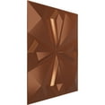 thumbnail image 2 of Ekena Millwork 19 5/8"W x 19 5/8"H Nikki EnduraWall Decorative 3D Wall Panel, Bright Coat Copper (12-Pack for 32.04 Sq. Ft.), 2 of 6