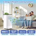 thumbnail image 2 of Accreate Portable AC Unit with Heater, 10,000 Btu Air Conditioner Portable For Room Up to 350 Sq.Ft., 3-In-1 Free Standing Cooling AC Unit With Fan & Dehumidifier, Sleep Mode, Auto Swing,24H Timer, 2 of 9