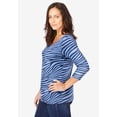 thumbnail image 3 of Jessica London Women's Plus Size Stretch Cotton Scoop Neck Tee, 3 of 5