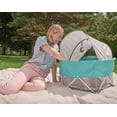 thumbnail image 3 of Regalo On-The-Go Baby My Play, patio de juegos portátil y tapete de actividades, interior y exterior, incluye dosel UPF con juguetes, parte inferior acolchada y estuche de transporte, 3 of 5