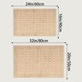 thumbnail image 7 of Unique Bargains Washable Textured Cotton Bath Rug Water Absorbent Mat Khaki 16" x 24", 7 of 7