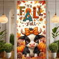 thumbnail image 4 of Colorful Design Fall Banner Cute Autumn Cow Thanksgiving Pumpkin for Seasonal Decor Home Decoration Festive Celebration, 4 of 9