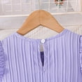 thumbnail image 5 of mgoYE Easter Little Girl Dress Girls Summer Dresses Cute Ruffle Sleeve Flowy Dress(Light Purple,7-8 Years), 5 of 9