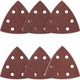 thumbnail image 5 of Triángulos de lijado, paquete de 60, 6 agujeros, para lijadora Delta, hojas de lijado triangulares, lijado y pulido, 5 of 5