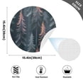 thumbnail image 2 of Ryvnso Holographic Forest Pattern Round Plate Mats Dining Table Placemat Set of 4 for Holiday Decoration, 2 of 7