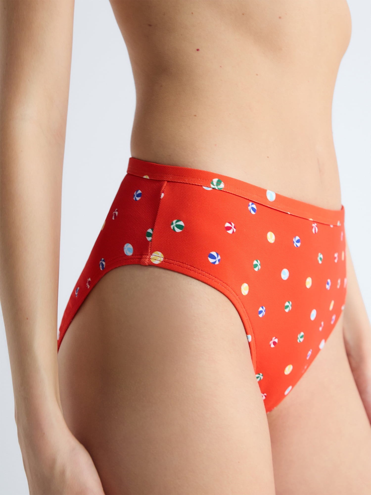 Free Assembly Women's Banded High Waisted Bikini Bottoms, Sizes XS-3X