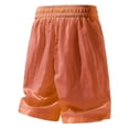 thumbnail image 5 of Inglocry Men's Running Shorts with Zipper Pockets Quick Dry Athletic Gym Workout Shorts Lightweight Stretch Saffron XL, 5 of 6