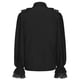 thumbnail image 3 of Top de encaje,Blusa renacentista con volantes, manga larga y cuello en V, poliéster, ropa informal para mujer, para uso doméstico y diario, sopatenor, 3 of 6