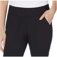 thumbnail image 2 of Weatherproof Vintage Ladies' Stretch Flex Slim Pants, Black XXL, 2 of 4