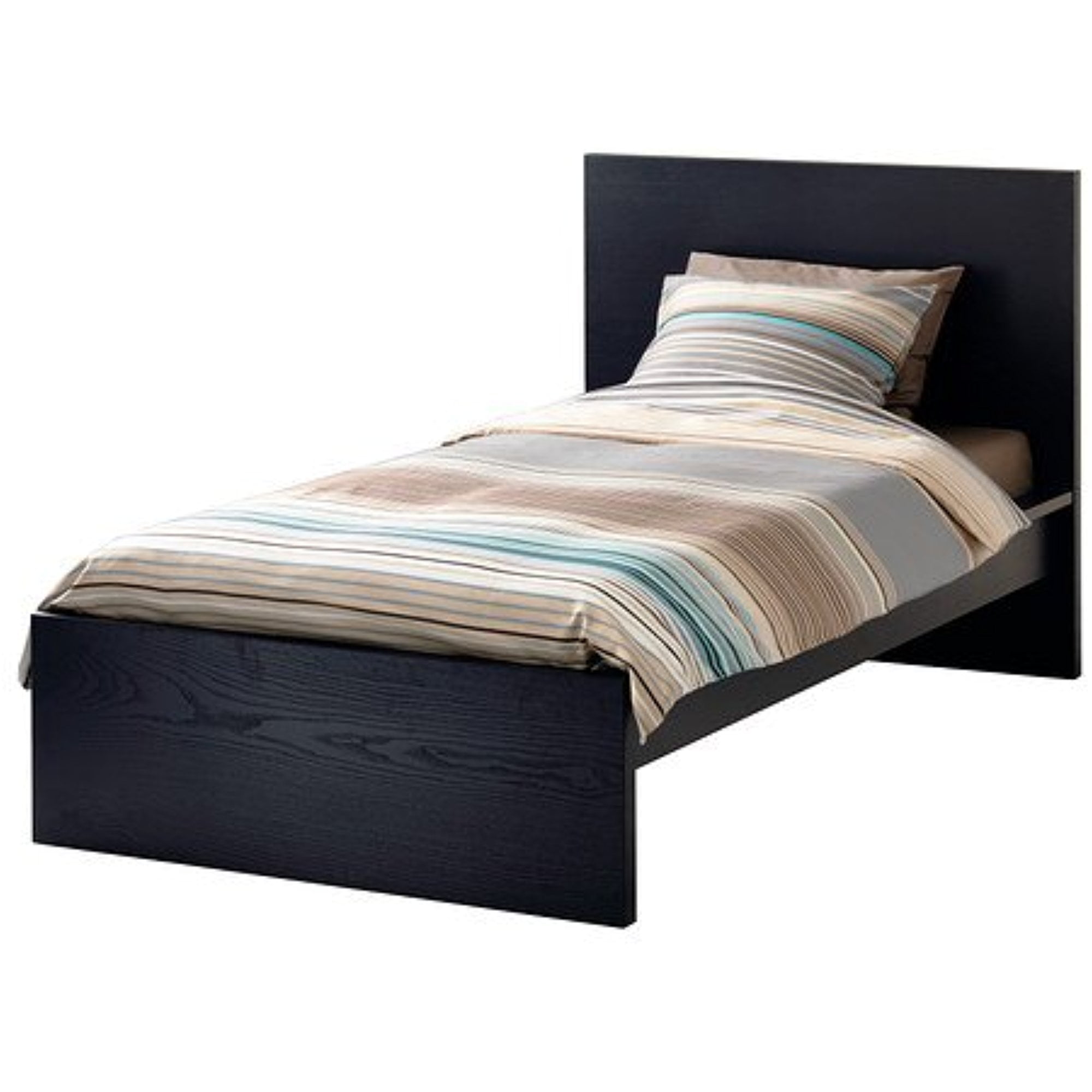 Ikea Twin size Bed frame, high, black-brown 6210.142914.2014 - Walmart.com