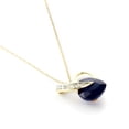thumbnail image 5 of Galaxy Gold 14k 22" Yellow Gold Heart Necklace with Natural Diamonds and Sapphire, 5 of 6