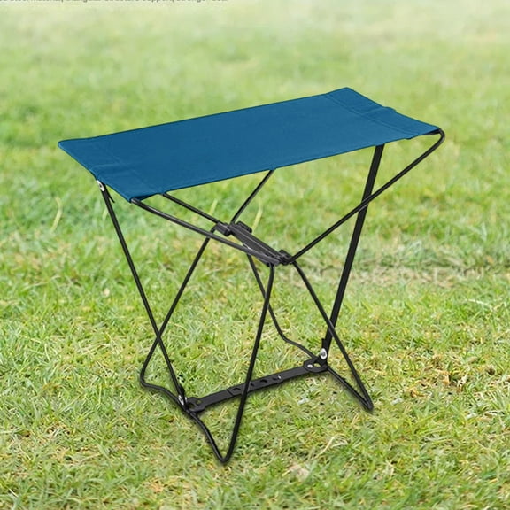 Portable Folding Stool | Compact Collapsible Steel Frame Seat for Fishing Camping Travel Outdoor | Lightweight Waterproof Oxford Cloth | Foldable | Multiple Colors | 30x29x17cm