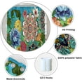 thumbnail image 5 of Boho Flower Shower Curtain for Bathroom Colorful Floral Tropical Plants Waterproof Polyester Shower Curtains Bohemian Abstract Artistic Home Decorative Shower Curtain with Hooks, 36x72 Inch, 5 of 6