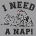 thumbnail image 2 of Boy's One Hundred and One Dalmatians I Need a Nap Pull Over Hoodie Athletic Heather Large, 2 of 4