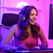 Gaming Headset for PC, PS5, Xbox Series X/S, Xbox One, Switch, MAC, Xbox Headset with Noise Canceling Microphone, Wired Over-Ear Gaming Headphones with RGB Light,Bass Surround-Tronsmart Sounfii G10