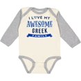 thumbnail image 3 of Inktastic Greek Family Pride Awesome Boys or Girls Long Sleeve Baby Bodysuit, 3 of 5