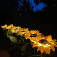 thumbnail image 5 of Usloyux under $5 Solar Sunflower Lights, 10 Lights Outdoor Garden Yard Decoration with Auto On/Off, Waterproof IP65 Solar Powered Fairy Garden Patio Lighting for Warm Romantic Atmosphere, 5 of 9