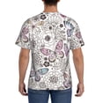 thumbnail image 2 of Naloa Vintage Butterflies Men's T-Shirt Sport T-shirt Men's Basic Tee Casual Men's Shirt, Round Neck, Short Sleeves - Large, 2 of 5