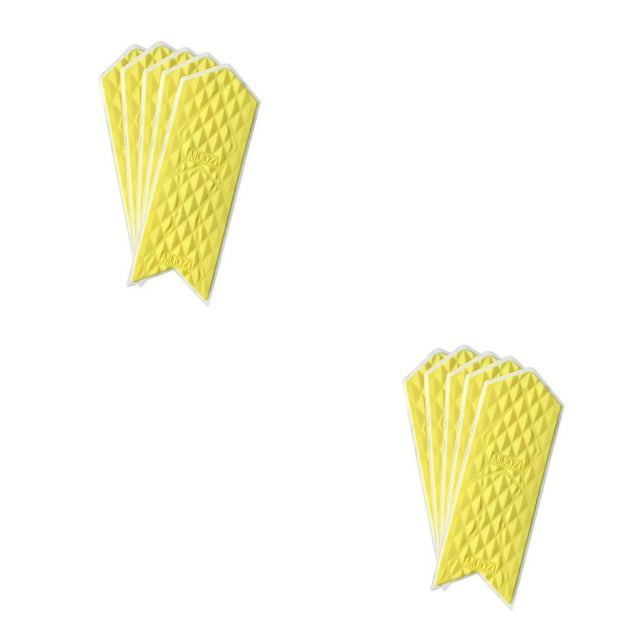fastboy 5 Pieces Bike Stickers Bicycle Frame Guard Silicone Durable Rust-proof Anti-slip Chassis Cover for Protection Usage Small Yellow 5Pieces 2Set