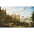 thumbnail image 3 of Jacob de Heusch 24x16 Black Modern Framed Museum Art Print Titled - The Campo Vaccino, Rome, 3 of 5
