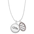 thumbnail image 1 of Delight Jewelry Silvertone Domed Mrs. Best Mom Ever Charm Necklace, 1 of 4
