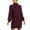 Wine, variant on AOOCHASLIY 2023 Womens Sweater Fashion Women Long Sleeve Sweater Dress Turtleneck Sweater Pullover Dress