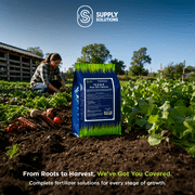 Supply Solutions Calcium Nitrate 15.5-0-0 + 19% Ca | Fast-Acting Water Soluble Fertilizer Prevents Blossom End Rot - Boosts Growth & Yield for Vegetables, Fruit, Gardens & Hydroponics (25 Pounds)