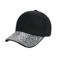 thumbnail image 2 of Baberdicy Hat Womens Hat Rhinestone Shaped Snapback Cap Baseball Baseball Caps Baseball Cap Black, 2 of 2