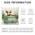 thumbnail image 5 of Creowell Pillow Covers Highland Cow Throw Pillows, Longhorn Cow Outdoor Pillowcase Farmhouse Botanical Animals Cushion Case Decor for Home Sofa Couch Bed PC-038 Short Plush Pillow Cover White, 5 of 5