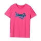 thumbnail image 3 of Camiseta para mujer, camiseta básica elegante de verano para compras deportivas, regalo para mujer Rosa Rosa, 3 of 7