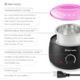 thumbnail image 6 of Salon Sundry Portable Electric Hot Wax Warmer Machine for Hair Removal - Black with Pink Lid, 6 of 7
