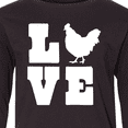 thumbnail image 4 of Inktastic Love Chickens Long Sleeve Youth T-Shirt, 4 of 5