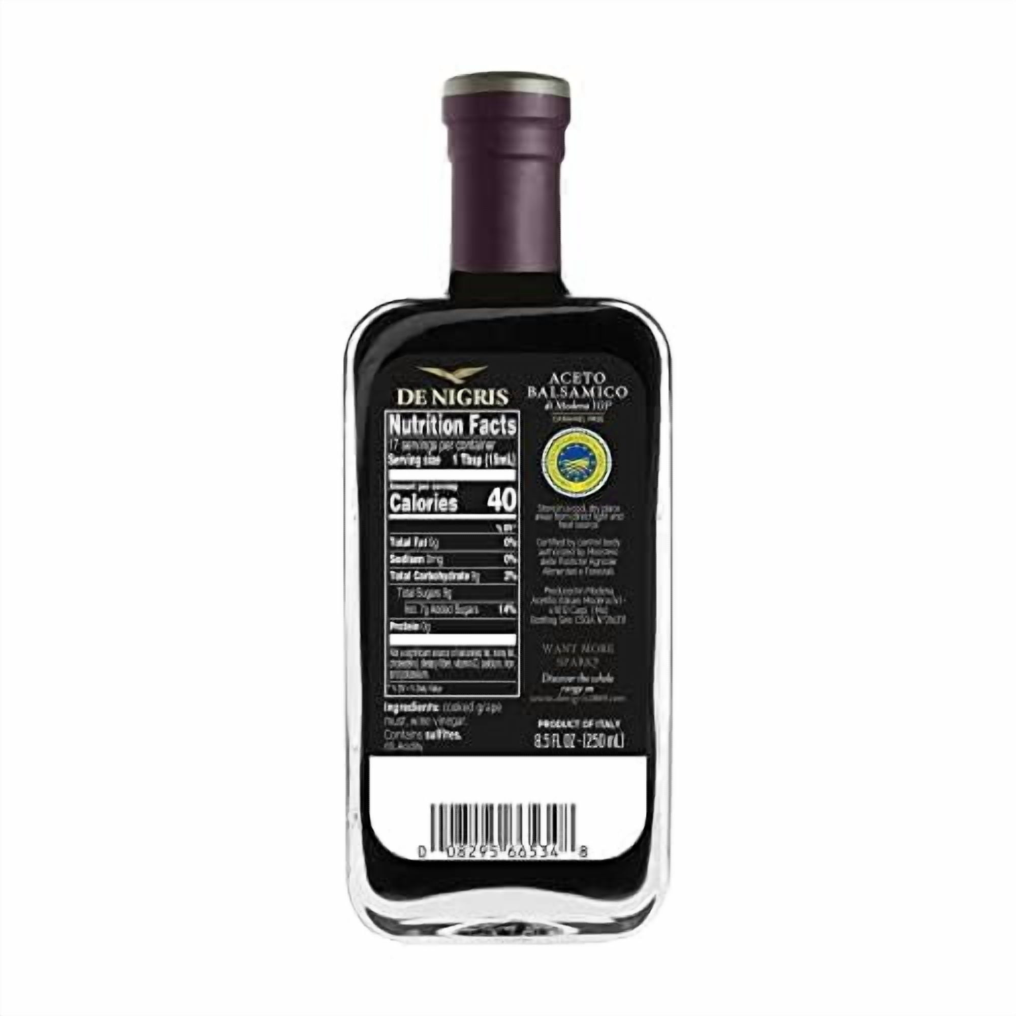De Nigris balsamic vinegar of Modena Excellence Line Platinum Eagle, 8.5 fl oz (250 ml)