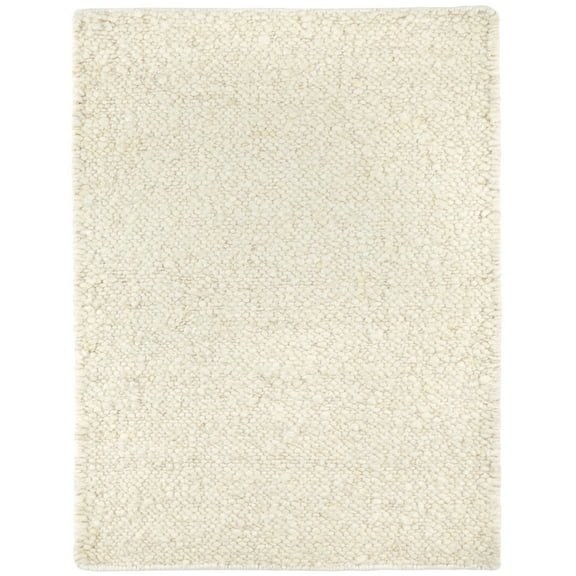 Dash & Albert Holmstead Handwoven Wool Rug, 2' 6" x 8', Ivory