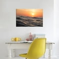 thumbnail image 3 of Landscape Canvas Wall Art Ocean at Sunset Print Painting for Bedroom Sea Picture Wall Artwork Framed for Kitchen Living Room Bathroom Home Office Nursery Decoration Ready to Hang [18''''Wx 12''''H], 3 of 6