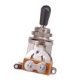 thumbnail image 1 of Ygjytge Selector Guitarra 3 Vías Interruptor Con Tapa Punta (negro Plateado), 1 of 9