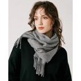 thumbnail image 4 of Foulard en Cachemire pour Femmes Hiver Pashmina Châle Foulards Wraps. Gris, 4 of 4
