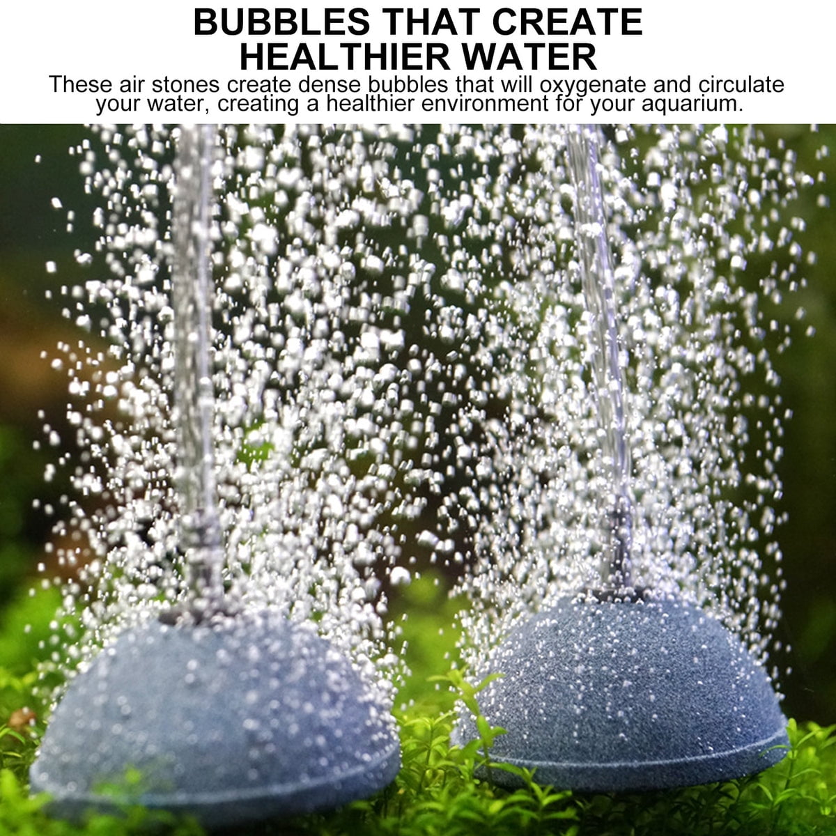 Aqua Dream Air Stone 2.4 Inch Dome Diffuser for Fish Tank Aquarium Air Pump