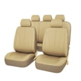 thumbnail image 1 of Funda de asiento universal de cuero sintético PU para coche, cojín de cuero perforado, 1 of 5